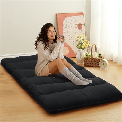 Japanese Floor Mattress Futon Mattress 3 Thicken Daybed Futon Roll Up Portable And Foldable