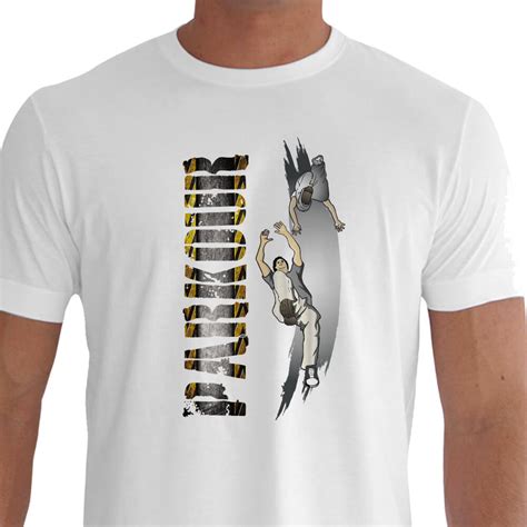 Camiseta Parkour Dois Traceurs Movimento Salto Do Gato Pk Frase