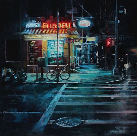 Captivating City Streets Paintings Fubiz Media