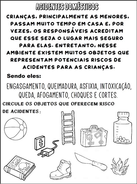 Ci Ncias Meio Ambiente Acidentes Dom Sticos Atividades De Ci Ncia