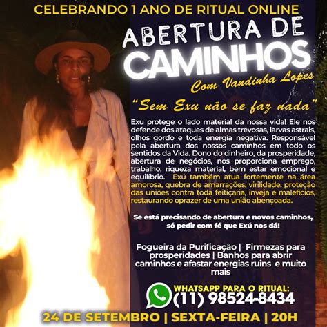 Ritual Virtual de Abertura de Caminhos a médium Vandinha Lopes