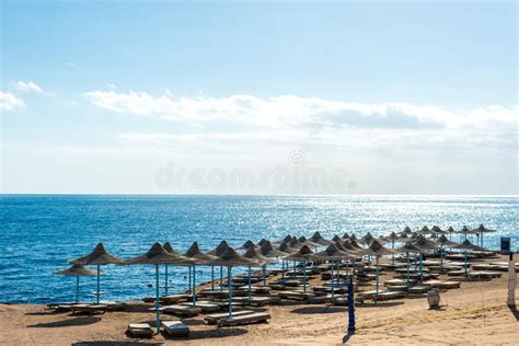 Viaje Y Reconstrucci N Sombrillas Camas Del Sol En El Fondo Del Mar