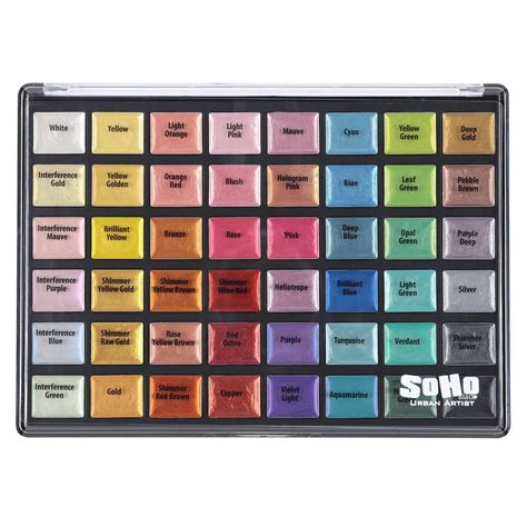 Soho Metallic Watercolor Pan Set Of Jerry S Artarama