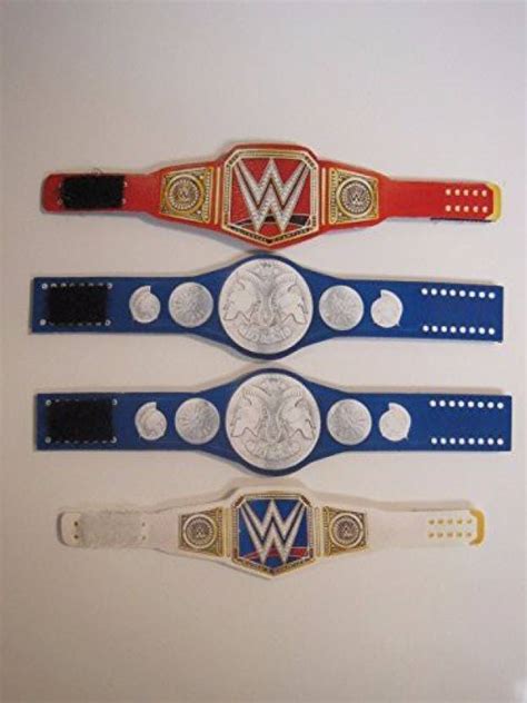 Ring Bling Customs 4 Custom Wrestling Belts For Wwe Action Figures - 4 ...