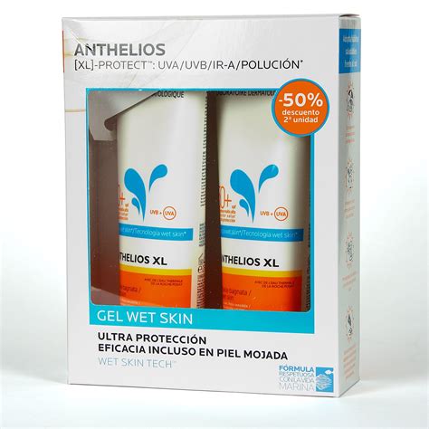 La Roche Posay Anthelios Gel Wet Skin Spf50 Duplo 2x250 Ml Farmacia