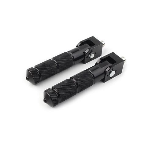 2pcs Universal Black Folding Foot Pegs Footpegs Rear Set Pedals