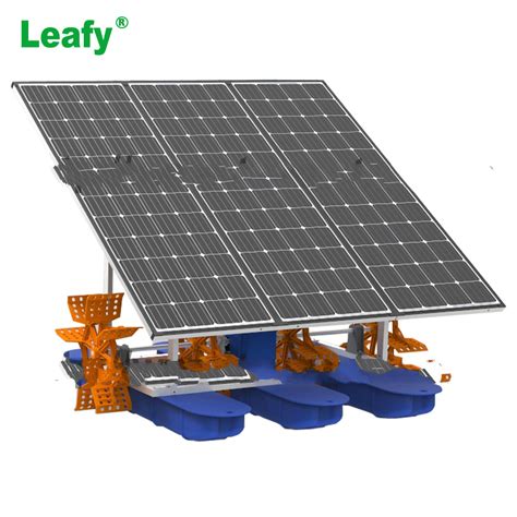 High Efficiency Fish Shrimp Farming Solar Panel Paddle Wheel Aerator