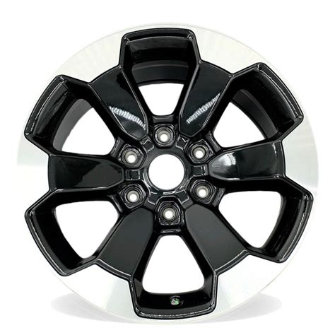 18" 18x8 Set of 4 Polished Black Wheels For Dodge RAM 1500 2019-2022 O ...