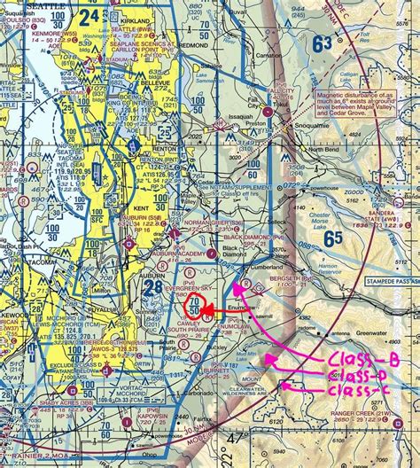 airspace - Clarification on the SEA-TAC VFR map - Aviation Stack Exchange