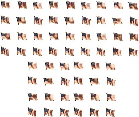 Juvale American Flag Lapel Pins 60 Pack Usa Enamel Pins