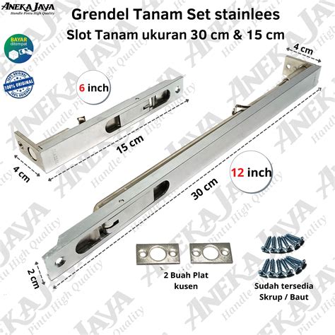 Grendel Tanam Kunci Tanam Slot Pintu Tanam Untuk Pintu Kayu Stainless