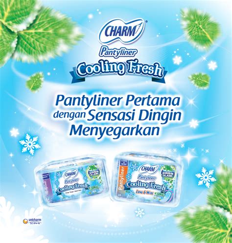 CHARM Cooling Fresh Pantyliner Pantyliner Sensasi Dingin CHARM