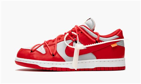 Nike Dunk Low Off White University Red купить с примеркой по Москве в онлайн магазине Nike Base