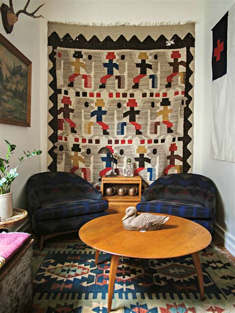 How To Hang Vintage Textiles On The Walls