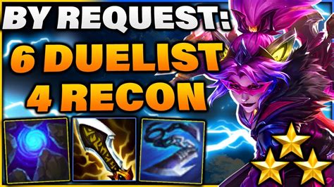 Tft Hyper Roll Set 8 6 Duelist 4 Recon Build Guide Youtube