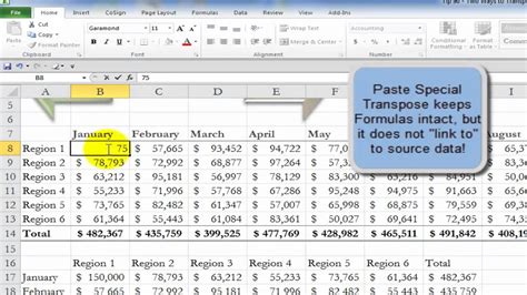 How To Use Transpose In Excel