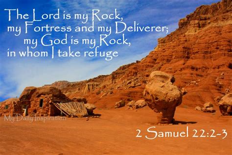 The Lord is my rock