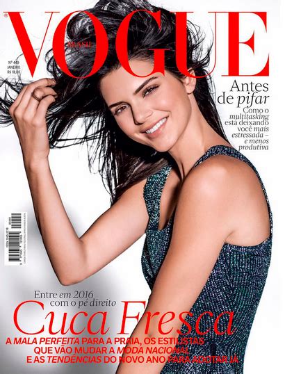 Kendall Jenner Flashes A Smile For The Cover Of Vogue Brasil