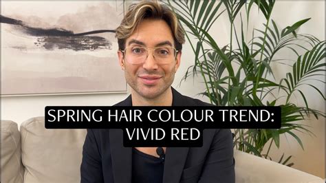 Spring Hair Colour Trend Vivid Red Youtube