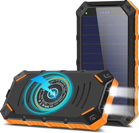 Rasbes Solar Charger 42800mah Solar Power Bank Portable