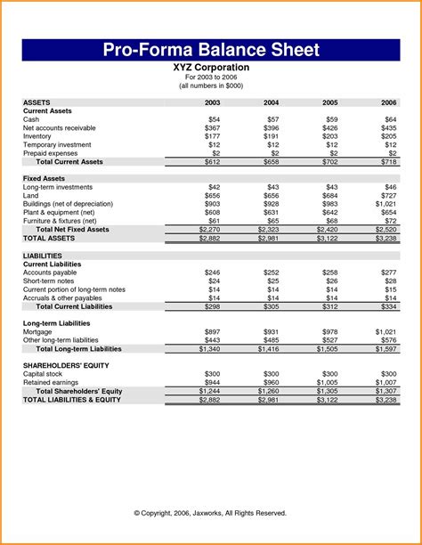 Monthly Balance Sheet Template Excel Example of Spreadshee personal ...