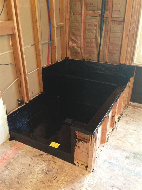 Hot Mop Shower Pan Installation