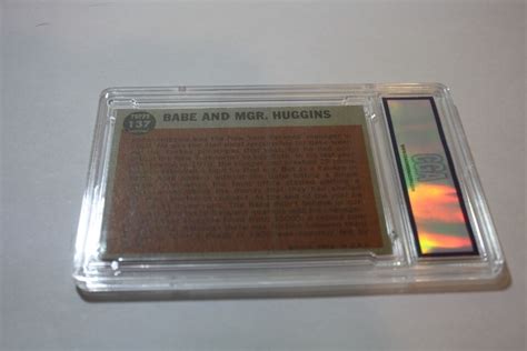 Topps Babe And Mgr Huggins Babe Ruth Special Awesome Shape