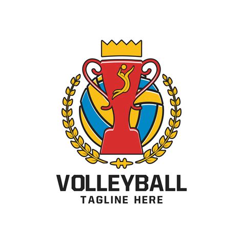 pallavolo sport logo emblema design  arte vettoriale  vecteezy