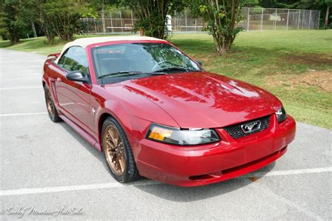 2003 Ford Mustang Red Convertible 3.8L V6 Gold 18" XXR Wheels Brand New TiresSmoky Mountain Auto ...