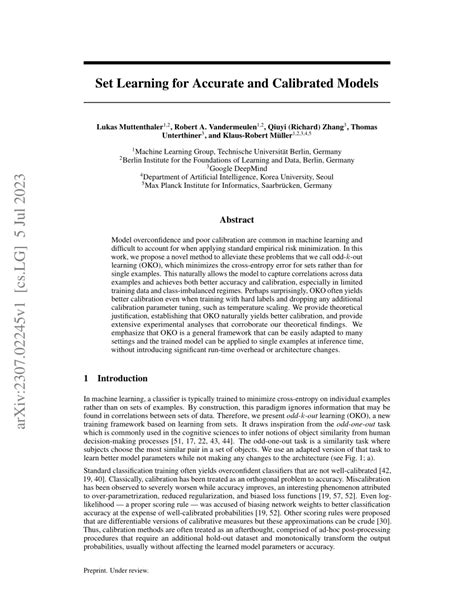 PDF Set Learning For Accurate And Calibrated Models