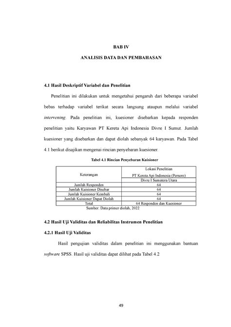 Bab Iv Pembahasan Dan Hasil Bab Iv Analisis Data Dan Pembahasan