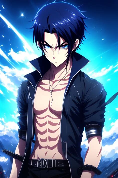 Scaly Bison352 Guy With Black Hair Blue Eyes Anime Blue Lock