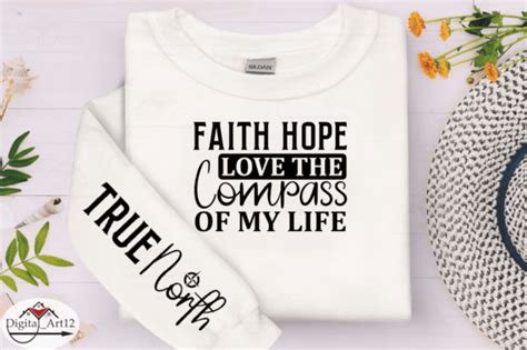 Faith Hope Love The Compass Sleeve SVG Graphic By Digital Art12