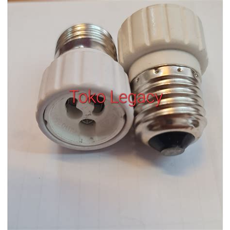 Jual Adapter Konverter Fitting Lampu E Ke Gu Shopee Indonesia