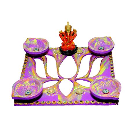 Buy Fancy Diwali / Deepavali Rangoli Diya (C115) (1pc) Online at Best Price in Europe