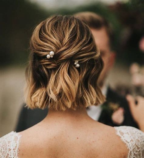 Cute Wedding Hairstyles For Short Hair Kiss The Bride Magazine