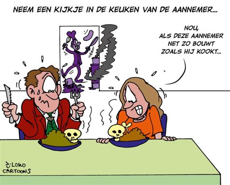 Cartoons Bouwen Van Een Eigen Huis Loko Cartoons