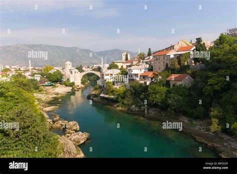 Stari Most berühmte alte Brücke in Mostar Bosnien und Herzegowina