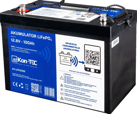 AKUMULATOR 12 8V 100Ah LiFePO4 KON TEC E Moto Pl Akumulatory Szczecin