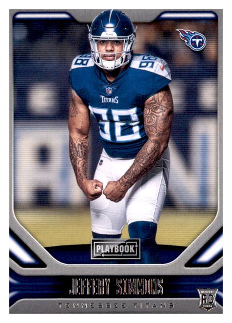 2019 Panini Playbook Rookies 184 Jeffery Simmons RC For Sale