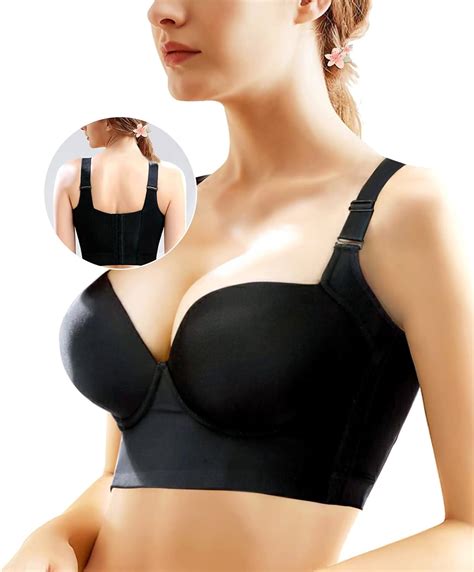 Runilut Womens Push Up Bra Full Coverage Underwire Bra Hide Back Fat