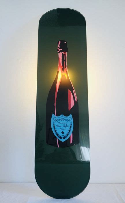 B R U N O WARHOL Don Perignon Skateboard Plexiglas Barnebys