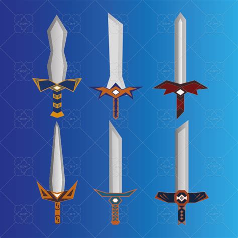 2D Fantasy Game Swords GameDev Market