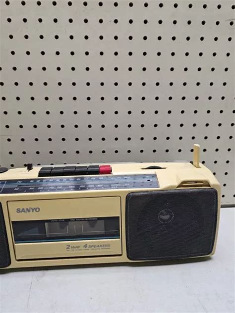 Enregistreur Cassette Radio St R O Vintage Sanyo Am Fm Mod Le M A