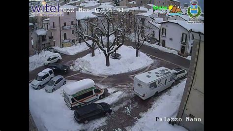 Neve Campo Di Giove AQ 1064m 26 2 1 3 2022 Timelapse Webcam YouTube