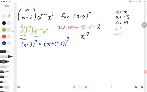 Solveduse The Binomial Theorem To Find The Indicated Coefficient Or Term The 3rd Term In The