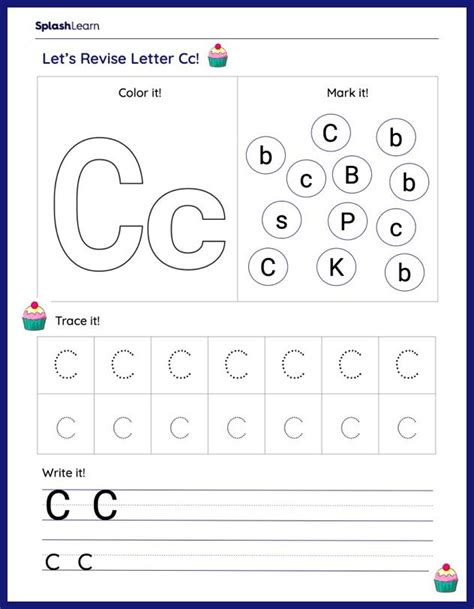 Kindergarten Letter C Worksheets