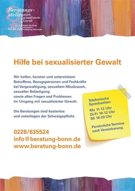 Informationen Und Broschüren Beratungsstelle Gegen Sexualisierte Gewalt