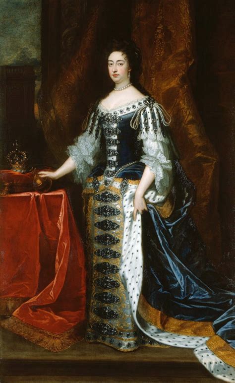 Portrait Of Queen Mary Ii By Godfrey Kneller C 1690 Court Dresses