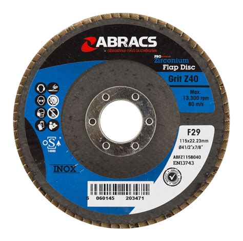 Abracs Pro Zirconium Flap Disc Always First Fixings